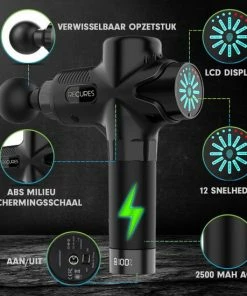 RECURES Massage Gun Professioneel - Spierstimulatie - Massage Apparaten - Massagegun - Massage Gun Apparaat - 12 Koppen - Black Friday 2022 -KLASVSA Verkoop 550x550 1138