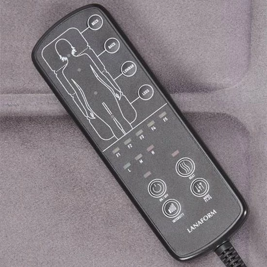 Massage Matras LA110315 - Zwart - Lanaform 2 Massage Matras LA110315 - Zwart - Lanaform - Afbeelding 2