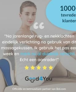Good4You Elektrisch Shiatsu Massagekussen - Massageapparaat - Nek/Schouders/Rug/Benen/Buik/Voeten 17 Good4You Elektrisch Shiatsu Massagekussen - Massageapparaat - Nek/Schouders/Rug/Benen/Buik/Voeten -KLASVSA Verkoop 550x550 1179
