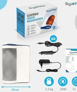Good4You Elektrisch Shiatsu Massagekussen - Massageapparaat - Nek/Schouders/Rug/Benen/Buik/Voeten 18 Good4You Elektrisch Shiatsu Massagekussen - Massageapparaat - Nek/Schouders/Rug/Benen/Buik/Voeten -KLASVSA Verkoop 550x550 1180
