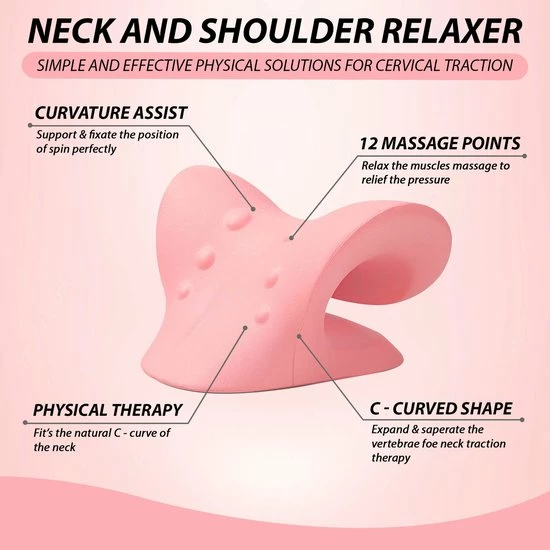 Merkloos Nekstretcher Massage Kussen Inclusief E-Book - Nek Stretcher - Nekpijn - Nekkussen - Shiatsu Massagekussen - Nekmassage Apparaat ? Massagekussen San - Neck - Triggerpoint ? Acupunctuur - Rugstretcher - Postuur Corrector 3 Merkloos Nekstretcher Massage Kussen Inclusief E-Book - Nek Stretcher - Nekpijn - Nekkussen - Shiatsu Massagekussen - Nekmassage Apparaat ? Massagekussen San - Neck - Triggerpoint ? Acupunctuur - Rugstretcher - Postuur Corrector - Afbeelding 3