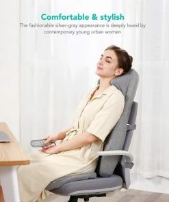 Naipo? Elektrische Massagestoel - Massagekussen - Rugmassage - Massagemat - Massageapparaat - Shiatsu Met Warmtefunctie En Vibratiemassage ? Infrarood ? Grijs -KLASVSA Verkoop 550x550 119