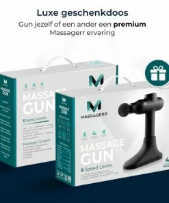 Massagerr? Massage Gun PRO - Professioneel Massage Apparaat - Inclusief Standaard En Stressbal ? Sport En Relax Massage ? Nek, Rug, Voet, Schouder, Arm ? Klop En Compressie -KLASVSA Verkoop 550x550 1211