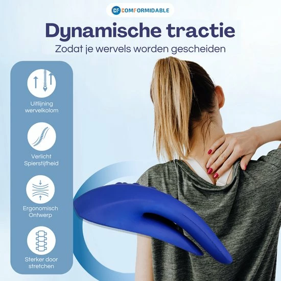 Comformidable Backstretcher - Traagschuim Rugstretcher - Postuur Corrector - Rug Corrector - Massageapparaat - Nekstretcher - Inclusief E-Book 3 Comformidable Backstretcher - Traagschuim Rugstretcher - Postuur Corrector - Rug Corrector - Massageapparaat - Nekstretcher - Inclusief E-Book - Afbeelding 3