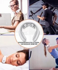 YOSYO Nekmassage Apparaat - Massage Kussen - Schouder En Nekmassage - Rugmassage Apparaat - Nekmassage Met EMS – Warmte Massage – Draadloze Massageapparaat Voor Nek / Schouder - Pijnbestrijding - Ontspanning – Wit -KLASVSA Verkoop 550x550 1239