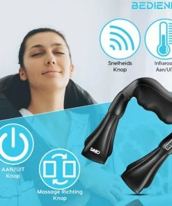 Sanbo Draadloos Massagekussen Met Draagtas WL30 - Warmtefunctie Met Infrarood - Nekmassage Apparaat - Shiatsu - Massageapparaten -KLASVSA Verkoop 550x550 124