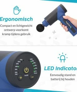 Premium Massagegun Met 7 Massagekoppen En 6 Snelheidstanden - Massagegun Professioneel - Theragun | Vitalic -KLASVSA Verkoop 550x550 1253