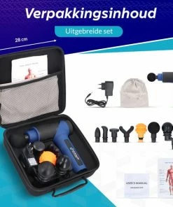 Premium Massagegun Met 7 Massagekoppen En 6 Snelheidstanden - Massagegun Professioneel - Theragun | Vitalic -KLASVSA Verkoop 550x550 1254