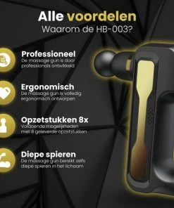 NEW2075? Massage Gun ? Massage Gun Professioneel ? Massage Pistool ? 8 Opzetstukken ? 32 Standen ? Massage Apparaat ? 3200RPM - Ergonomisch -KLASVSA Verkoop 550x550 126