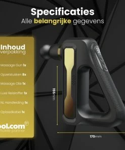 NEW2075? Massage Gun ? Massage Gun Professioneel ? Massage Pistool ? 8 Opzetstukken ? 32 Standen ? Massage Apparaat ? 3200RPM - Ergonomisch -KLASVSA Verkoop 550x550 130