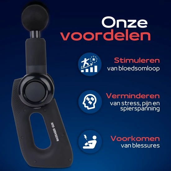 Yomoko Massagegun - Professioneel - Theragun-Pistool - Massage Gun - Apparaat - Inclusief Koffer & 4 Massagekoppen 7 Yomoko Massagegun - Professioneel - Theragun-Pistool - Massage Gun - Apparaat - Inclusief Koffer & 4 Massagekoppen - Afbeelding 7