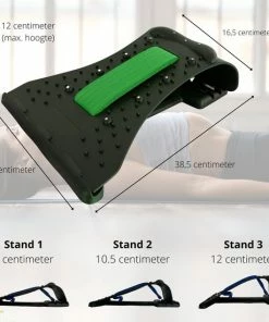 Nekstretcher Nekmassage Apparaat - Backstretcher Met Nekmassage - Rugstretcher Earkings Groen -KLASVSA Verkoop 550x550 1306