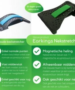 Nekstretcher Nekmassage Apparaat - Backstretcher Met Nekmassage - Rugstretcher Earkings Groen -KLASVSA Verkoop 550x550 1307