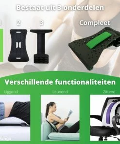 Nekstretcher Nekmassage Apparaat - Backstretcher Met Nekmassage - Rugstretcher Earkings Groen -KLASVSA Verkoop 550x550 1309