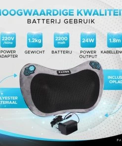 FAMBZ Premium Infrarood Massage Shiatsu Kussen Apparaat Draadloos (Blauw) - 3 Snelheden - Geschikt Voor Nekklachten / Migraine / Stijfheid / Stress - Massageapparaat Voor Nek / Schouder ? Nekmassage Apparaat - Massagekussen - Warmte ? Full Body 10 FAMBZ Premium Infrarood Massage Shiatsu Kussen Apparaat Draadloos (Blauw) - 3 Snelheden - Geschikt Voor Nekklachten / Migraine / Stijfheid / Stress - Massageapparaat Voor Nek / Schouder ? Nekmassage Apparaat - Massagekussen - Warmte ? Full Body -KLASVSA Verkoop 550x550 1336