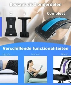 EarKings Backstretcher Massage Apparaat Met Zachte Massage Pads - Rugstretcher Met 4 Standen - Verstelbare Rugmassage Voor Optimale Ontspanning V3 -KLASVSA Verkoop 550x550 1357