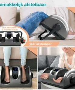 Q'ualife Pacificae® Voetmassage Apparaat - Shiatsu Massage - Goed Voor Bloedcirculatie - Infrarood Warmte Stand - Wasbare Hoes - Grijs -KLASVSA Verkoop 550x550 1366