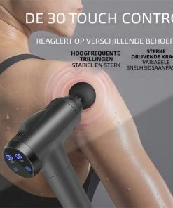 Marketshopper Massage Gun - Sport En Relax Massage- Professioneel Apparaat - 30 Standen - Inclusief 6 Opzetstukken - Opbergkoffer - Massage Pistool - Zwart