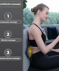 B-care Infrarood Rugmassage Apparaat - Inclusief Afstandsbediening - Rugmassage Apparaat Tegen Rugpijn - Massage Apparaat Met Infraroodlamp - Rugpijn Verlichten - Warmtemassage - Vibratie Massage - Infrarood Massage - Compressie Massage -KLASVSA Verkoop 550x550 1406