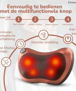 Merkloos Shiatsu Massage Kussen - Elektrisch - Nek/Rug/Voeten - Met Warmte Functie ? Draadloos - Voor In De Auto - Op Kantoor - Bruin 13 Merkloos Shiatsu Massage Kussen - Elektrisch - Nek/Rug/Voeten - Met Warmte Functie ? Draadloos - Voor In De Auto - Op Kantoor - Bruin -KLASVSA Verkoop 550x550 1408