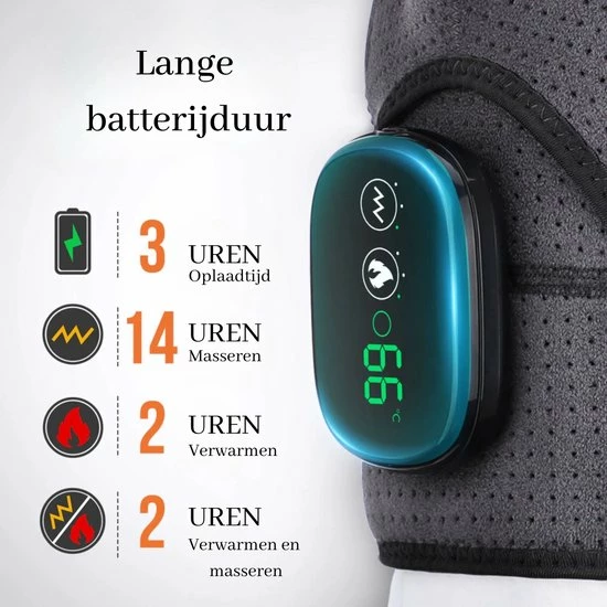 MCI Elektrische Schouder Massage - Verwarming - Infrarood - Therapie - Stimulator - 2 In 1 Heat And Massage 6 MCI Elektrische Schouder Massage - Verwarming - Infrarood - Therapie - Stimulator - 2 In 1 Heat And Massage - Afbeelding 6