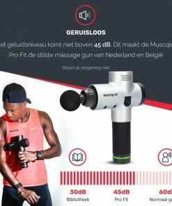 MUSCQLER ? Massage Gun MUSCQLER? Pro Fit - Massage Apparaat - Massage Gun Professioneel - Zeer Krachtig - Extreem Stil - 8 Opzetstukken - 30 Standen - Zilver -KLASVSA Verkoop 550x550 1436