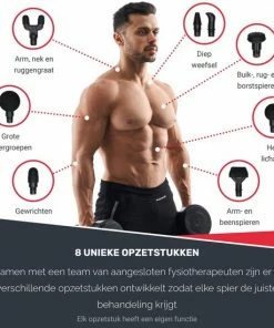MUSCQLER ? Massage Gun MUSCQLER? Pro Fit - Massage Apparaat - Massage Gun Professioneel - Zeer Krachtig - Extreem Stil - 8 Opzetstukken - 30 Standen - Zilver -KLASVSA Verkoop 550x550 1438