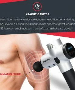 MUSCQLER ? Massage Gun MUSCQLER? Pro Fit - Massage Apparaat - Massage Gun Professioneel - Zeer Krachtig - Extreem Stil - 8 Opzetstukken - 30 Standen - Zilver -KLASVSA Verkoop 550x550 1444