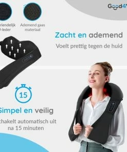 Good4You Elektrisch Shiatsu Massagekussen - Massageapparaat - Nek En Schouder 16 Good4You Elektrisch Shiatsu Massagekussen - Massageapparaat - Nek En Schouder -KLASVSA Verkoop 550x550 1448