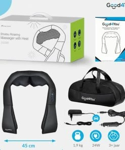 Good4You Elektrisch Shiatsu Massagekussen - Massageapparaat - Nek En Schouder 21 Good4You Elektrisch Shiatsu Massagekussen - Massageapparaat - Nek En Schouder -KLASVSA Verkoop 550x550 1451