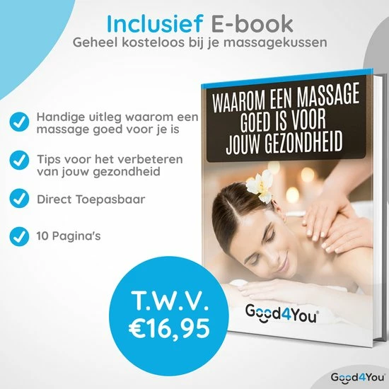 Good4You Elektrisch Shiatsu Massagekussen - Massageapparaat - Nek En Schouder 12 Good4You Elektrisch Shiatsu Massagekussen - Massageapparaat - Nek En Schouder - Afbeelding 12