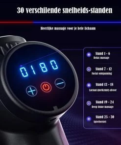 JS Massage Gun - Sport En Relax Massage – Professioneel - Lichaamsmassage - Been Massage - Nek Massage - Rug Massage - Massageapparaat - 6 Verschillende Opzetstukken - Sportproducten -KLASVSA Verkoop 550x550 1465