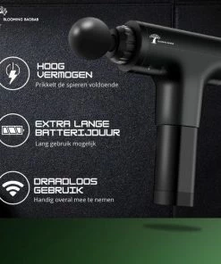 Blooming Baobab Massage-gun - Acupressuur/Vibratie Massage/Klopmassage/Shiatsu Massage - Draadloos - Massage Pistool - Zwart -KLASVSA Verkoop 550x550 1473