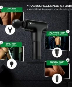 Blooming Baobab Massage-gun - Acupressuur/Vibratie Massage/Klopmassage/Shiatsu Massage - Draadloos - Massage Pistool - Zwart -KLASVSA Verkoop 550x550 1475