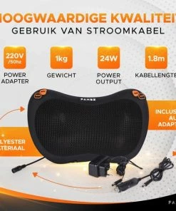 FAMBZ Premium Infrarood Massage Shiatsu Kussen Apparaat Kabel (Oranje) - 3 Snelheden - Massageapparaat Voor Nek / Schouder – Nekmassage Apparaat - Massagekussen -KLASVSA Verkoop 550x550 1479