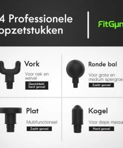 Massage Gun Professioneel Voor Sport En Relax Massage Pistool - Gym Fitness Hardlopen Massage - FitGun Elite - Inclusief Ebook (40 Pagina's) -KLASVSA Verkoop 550x550 148