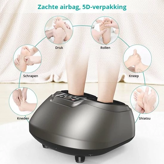 HappyFit? - Massage - Met Rolling Massager Voor Verlichting Chronische Pijn - Shiatsu Voetmassage Machine - Voetmassage Apparaat - Gezondheidszorg Voetmassage - Gewicht 5080g - Katoen - EU PLUG (A) - Pakket Grootte 463*438*273 Mm - Afstandsbediening 3 HappyFit? - Massage - Met Rolling Massager Voor Verlichting Chronische Pijn - Shiatsu Voetmassage Machine - Voetmassage Apparaat - Gezondheidszorg Voetmassage - Gewicht 5080g - Katoen - EU PLUG (A) - Pakket Grootte 463*438*273 Mm - Afstandsbediening - Afbeelding 3