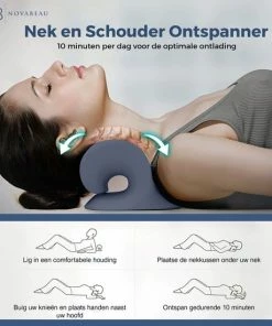 Novabeau? Professionele Nekkussen ? Rugstretcher - Nekstretcher Voor Nekmassage ? Massagekussen Voor Nektractie - Massage Kussen Tegen Nekpijn ? Incl. Opbergtas En Slaapmasker -KLASVSA Verkoop 550x550 1493