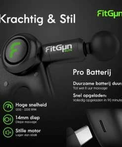 Massage Gun Professioneel Voor Sport En Relax Massage Pistool - Gym Fitness Hardlopen Massage - FitGun Elite - Inclusief Ebook (40 Pagina's) -KLASVSA Verkoop 550x550 150