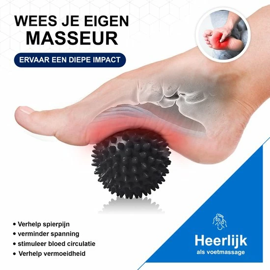 Duert? Massage Triggerpoint Massage Bal - Massager Roller Voor Voeten/rug/nek/schouders - Lacrosse 5 Duert? Massage Triggerpoint Massage Bal - Massager Roller Voor Voeten/rug/nek/schouders - Lacrosse - Afbeelding 5