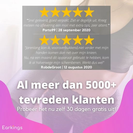 EarKings Backstretcher Massage Apparaat Met Zachte Massage Pads - Verstelbare Rugstretcher Voor Optimale Ontspanning - Roze 5 EarKings Backstretcher Massage Apparaat Met Zachte Massage Pads - Verstelbare Rugstretcher Voor Optimale Ontspanning - Roze - Afbeelding 5