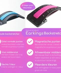 EarKings Backstretcher Massage Apparaat Met Zachte Massage Pads - Verstelbare Rugstretcher Voor Optimale Ontspanning - Roze 14 EarKings Backstretcher Massage Apparaat Met Zachte Massage Pads - Verstelbare Rugstretcher Voor Optimale Ontspanning - Roze -KLASVSA Verkoop 550x550 1564