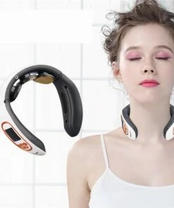 Homezie Nekmassage Apparaat | Massagekussen | Massage Apparaat | Nekmassage | Massage | Kalmerende Warmte- En Vibratiemassage