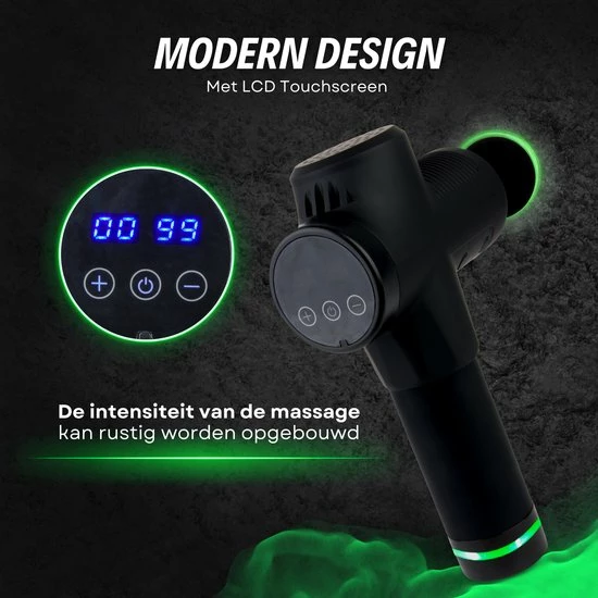 Merkloos Madiema Massagegun - Massage Gun - Professioneel - Draadloos - Sport - Spierherstel - 6 Massagekoppen - Inclusief Koffer 4 Merkloos Madiema Massagegun - Massage Gun - Professioneel - Draadloos - Sport - Spierherstel - 6 Massagekoppen - Inclusief Koffer - Afbeelding 4