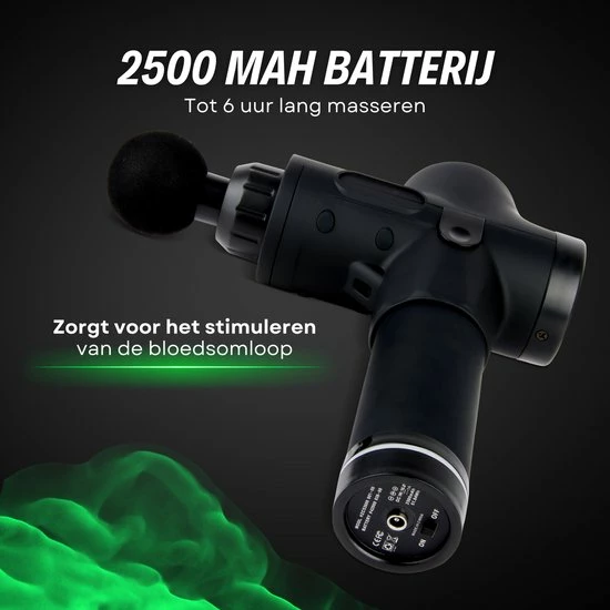 Merkloos Madiema Massagegun - Massage Gun - Professioneel - Draadloos - Sport - Spierherstel - 6 Massagekoppen - Inclusief Koffer 5 Merkloos Madiema Massagegun - Massage Gun - Professioneel - Draadloos - Sport - Spierherstel - 6 Massagekoppen - Inclusief Koffer - Afbeelding 5