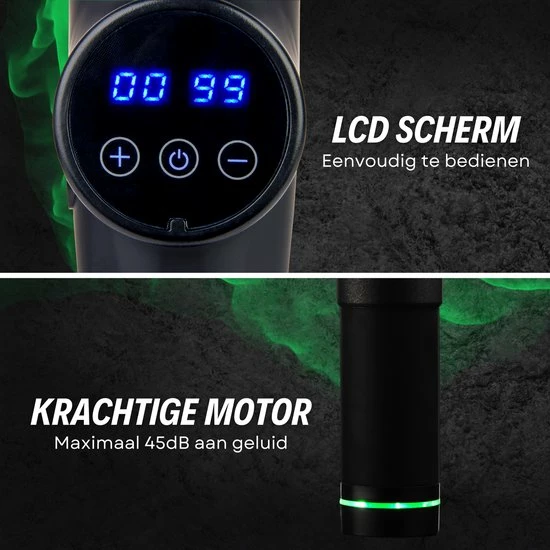 Merkloos Madiema Massagegun - Massage Gun - Professioneel - Draadloos - Sport - Spierherstel - 6 Massagekoppen - Inclusief Koffer 6 Merkloos Madiema Massagegun - Massage Gun - Professioneel - Draadloos - Sport - Spierherstel - 6 Massagekoppen - Inclusief Koffer - Afbeelding 6