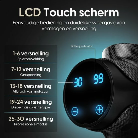 Palmero? Pro Massage Gun - Tot 60% Dieper - Uiterst Stil & Krachtig - Lange Batterijduur - 30 Snelheden - 6 Kopstukken - Gratis E-book - Massageapparaten - Massage Pistool ? Incl. Draagbare Compacte Koffer 4 Palmero? Pro Massage Gun - Tot 60% Dieper - Uiterst Stil & Krachtig - Lange Batterijduur - 30 Snelheden - 6 Kopstukken - Gratis E-book - Massageapparaten - Massage Pistool ? Incl. Draagbare Compacte Koffer - Afbeelding 4