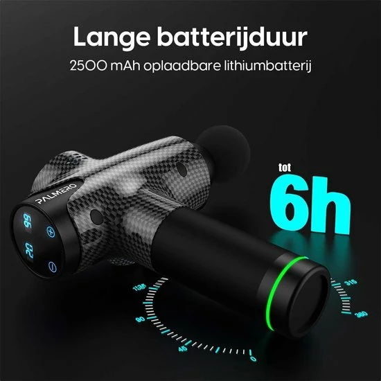 Palmero? Pro Massage Gun - Tot 60% Dieper - Uiterst Stil & Krachtig - Lange Batterijduur - 30 Snelheden - 6 Kopstukken - Gratis E-book - Massageapparaten - Massage Pistool ? Incl. Draagbare Compacte Koffer 7 Palmero? Pro Massage Gun - Tot 60% Dieper - Uiterst Stil & Krachtig - Lange Batterijduur - 30 Snelheden - 6 Kopstukken - Gratis E-book - Massageapparaten - Massage Pistool ? Incl. Draagbare Compacte Koffer - Afbeelding 7