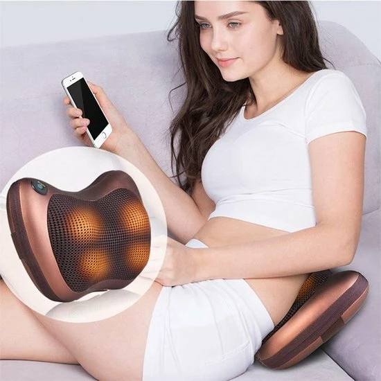 IGOODS - Multifunction Massage Pillow - For Neck And Back - Nek En Rug Massage Kussen 2 IGOODS - Multifunction Massage Pillow - For Neck And Back - Nek En Rug Massage Kussen - Afbeelding 2