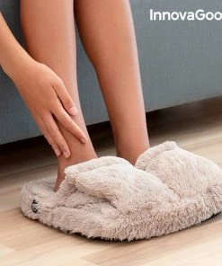 Innovagoods Wellness Relax Voetenmasseur - Voetenmasseur Taupe - Voetverwarmer - Voetverwarmers - Voetmassage